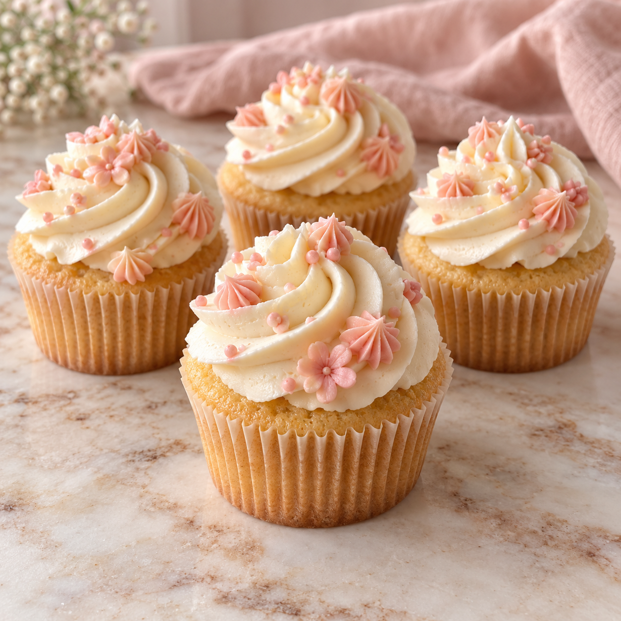 Classic Vanilla Cupcakes (6 Pack)