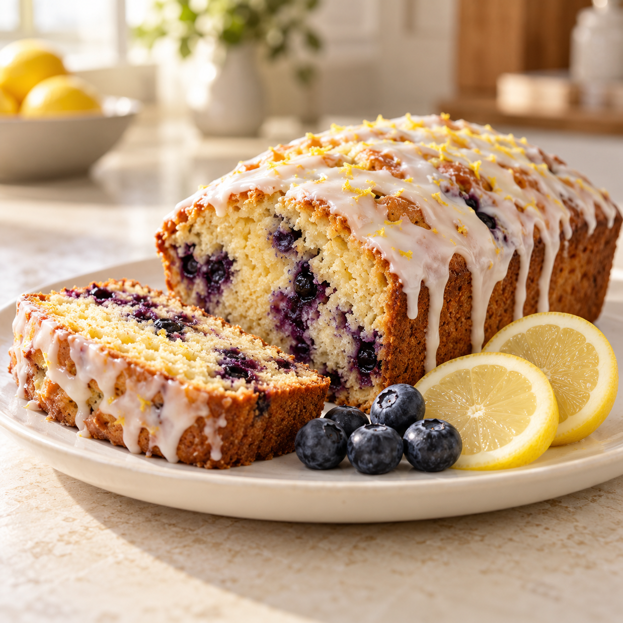 Lemon Blueberry Loaf Cake